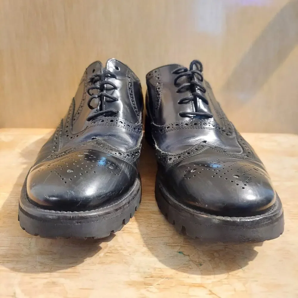 Donald J Pliner Maris-SXSX Men's US 10.5 Black Leather Oxford Dress Shoes